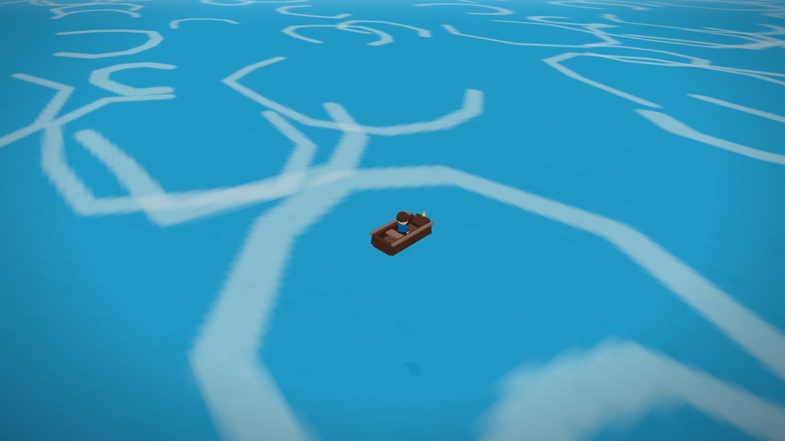 Sailing a skiff across the Sunfall Sea