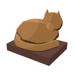 Carved cat