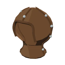 Studded leather coif